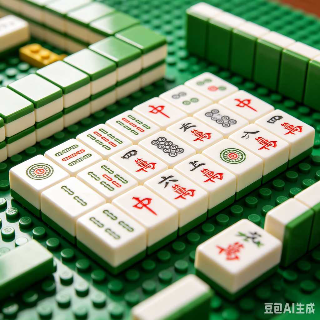 pastel color mahjong tiles